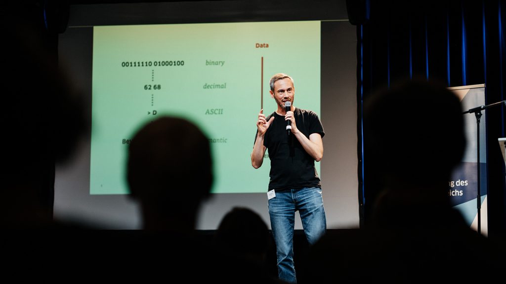 Nicolas Zimmer auf der kulturBdigital Konferenz 2019